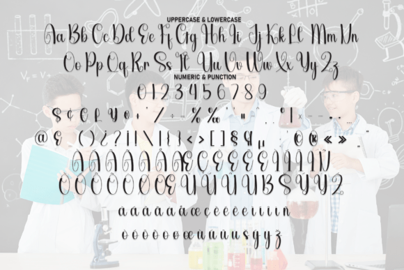 Chemistry Font - Preview 6