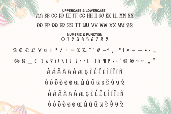 Christmas Background Font - Preview 6