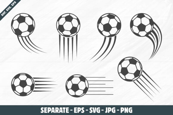 Flying Soccer Ball Svg, Soccer Ball Icon