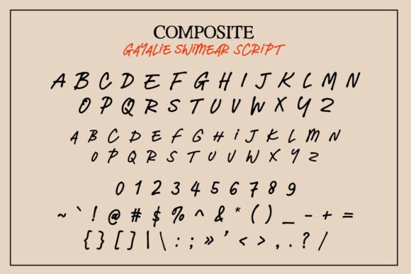 Gayalie Swimwear Font - Preview 6