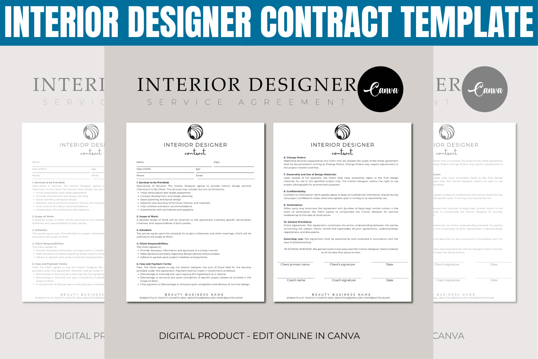 Interior Designer Contract Template