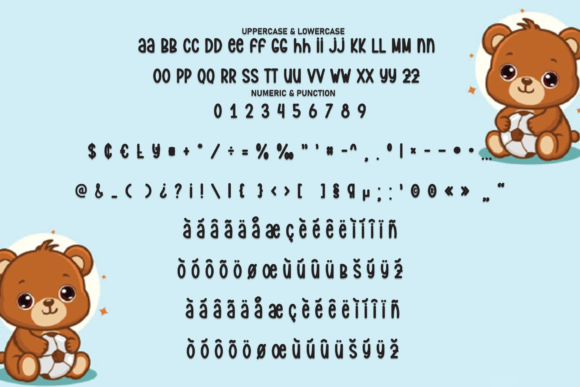 Love Baby Bear Font PNG with transparent background - Preview 6