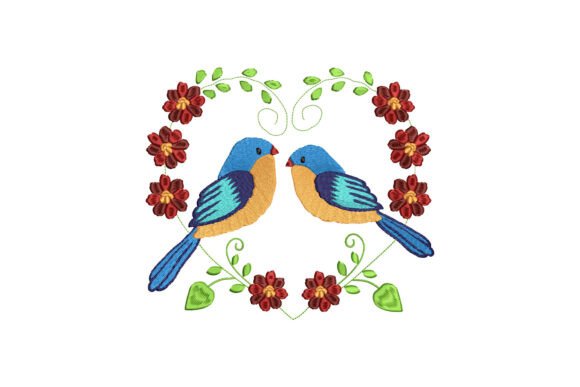 Love Bird Floral Wreath