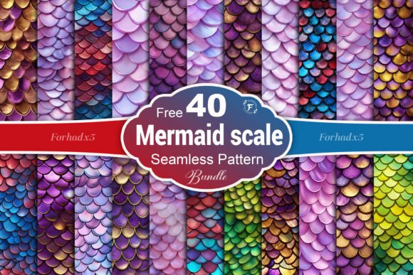 Mermaid Scale Seamless Pattern