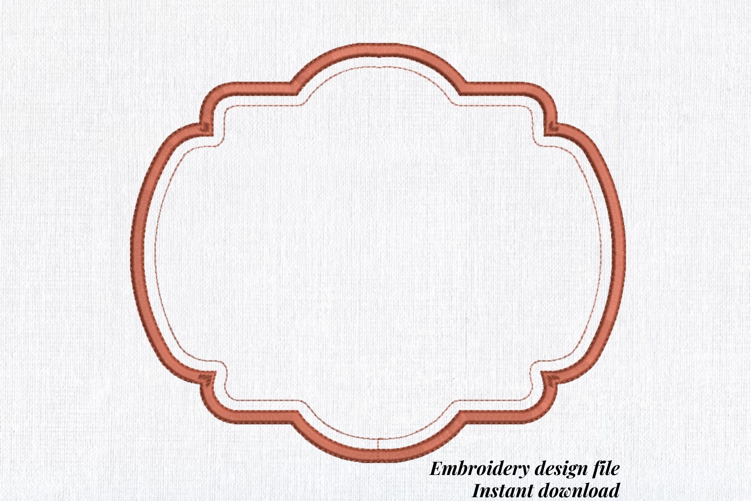 Oval Wedding Monogram Frame 4