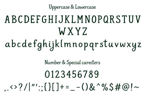 Simple Handdrawn Font PNG with transparent background - Preview 1