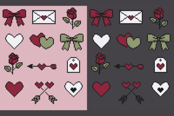 Valentine Cross Stitch Pattern