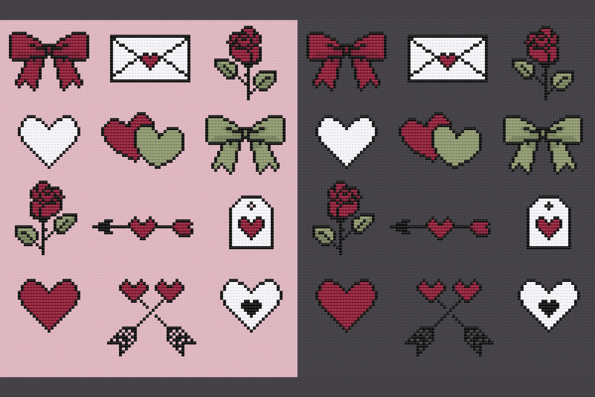 Valentine Cross Stitch Pattern