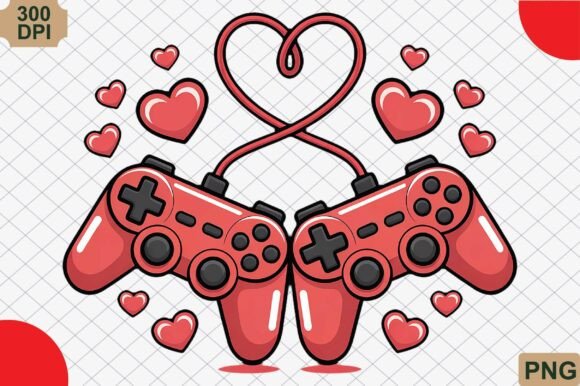 Valentine Gamer PNG