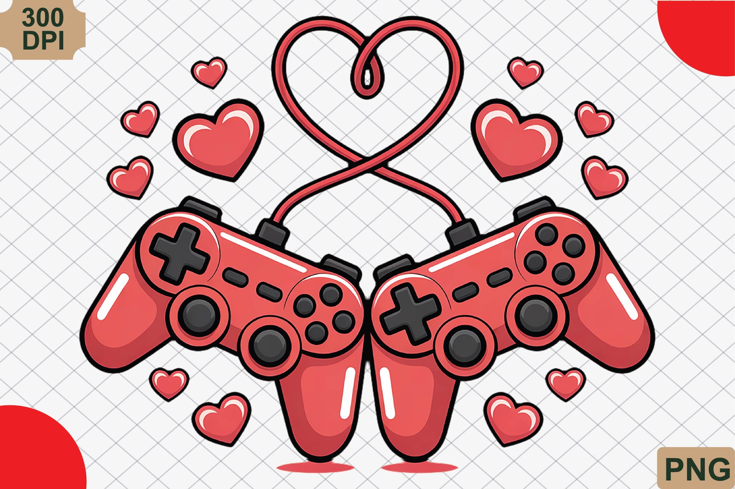 Valentine Gamer PNG