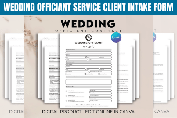 Wedding Officiant Service Client Intake