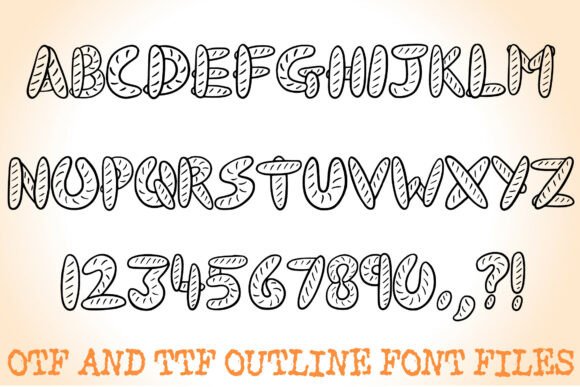 Baguette Bread Font - Preview 2