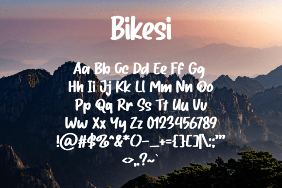 Bikesi Font - Preview 1