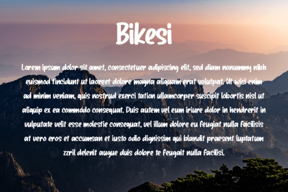 Bikesi Font - Preview 2