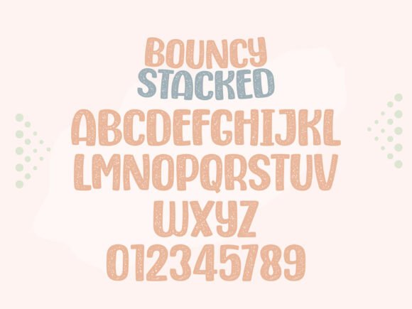 Bouncy Stacked Font - Preview 4