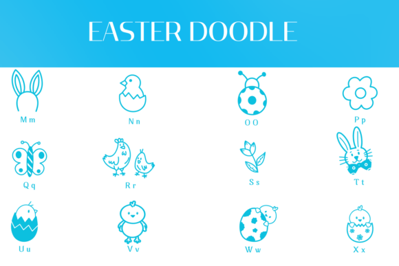 Easter Doodle Font - Preview 2