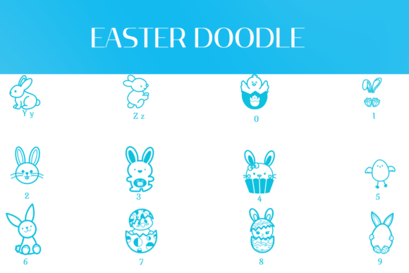 Easter Doodle Font - Preview 3
