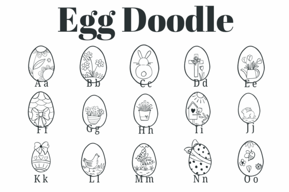 Egg Doodle Font - Preview 1