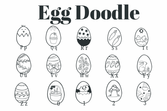 Egg Doodle Font - Preview 2