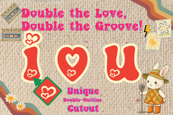 Heart Groove Font - Preview 1