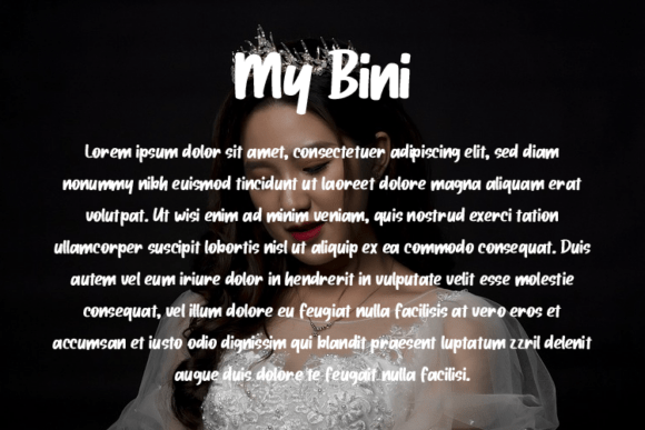 My Bini Font PNG with transparent background - Preview 2