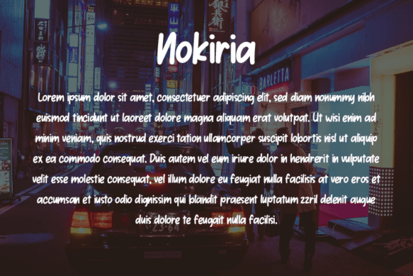 Nokiria Font PNG with transparent background - Preview 2
