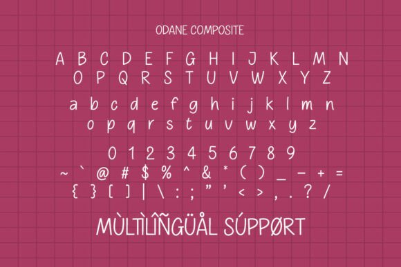 Odane Font PNG with transparent background - Preview 2