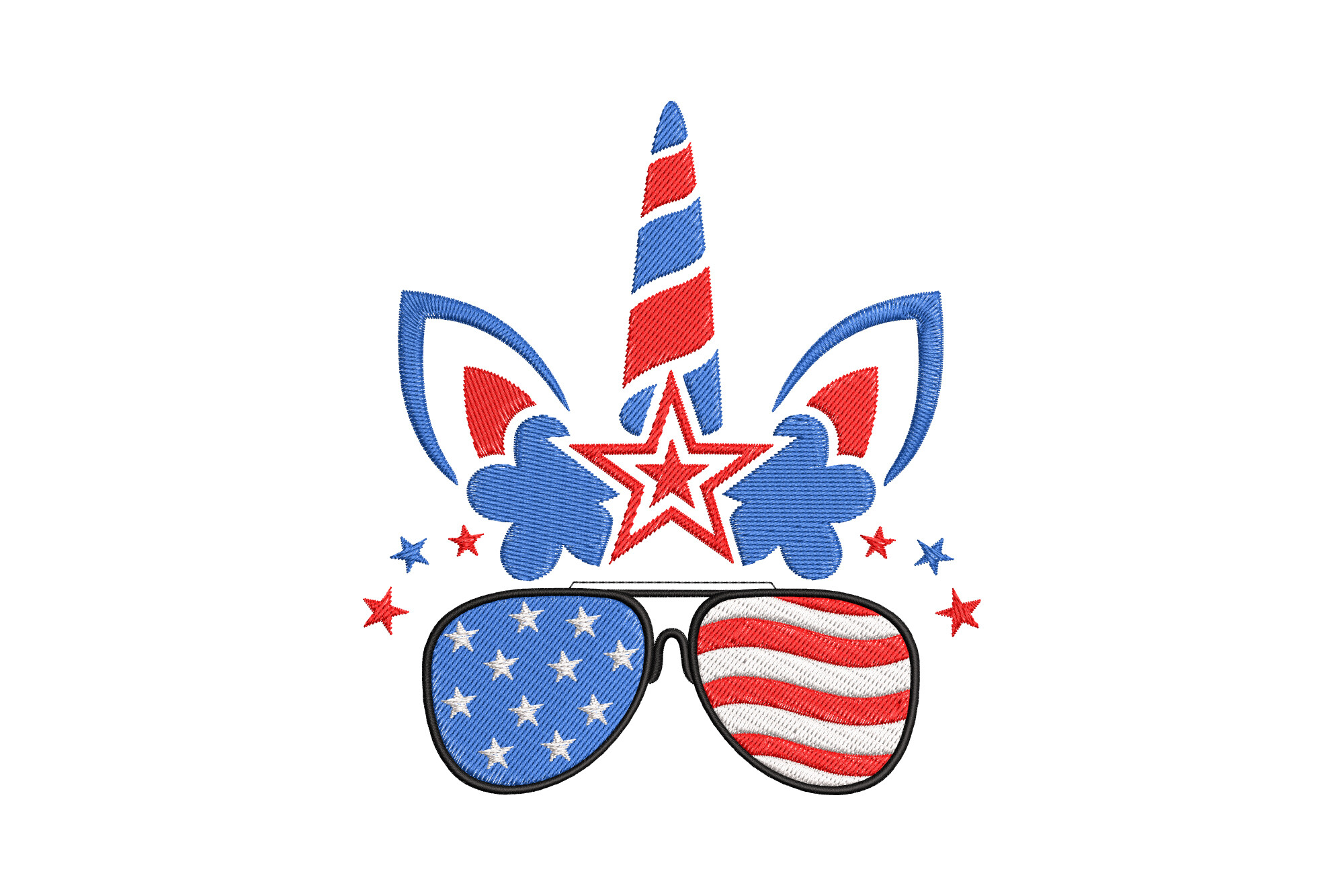 USA Flag Patriotic Unicorn