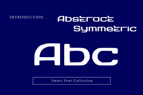 Abstract Symmetric Font - Preview 1