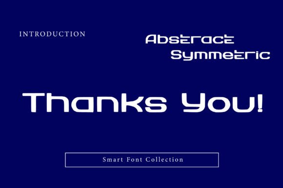 Abstract Symmetric Font - Preview 2