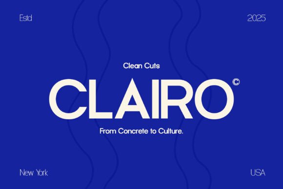 Clairo Sans Font font preview - 1