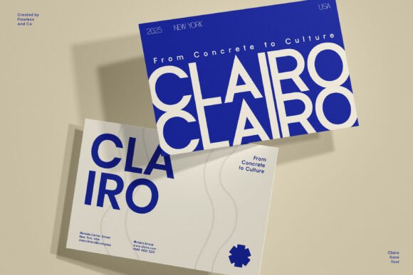 Clairo Sans Font font preview - 3