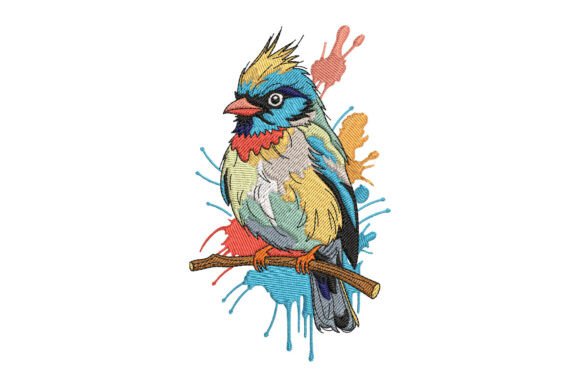 Colorful Bird Splash