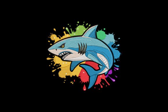 Colorful Shark Splash