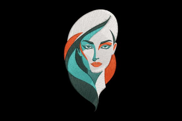 Colorful Women Face