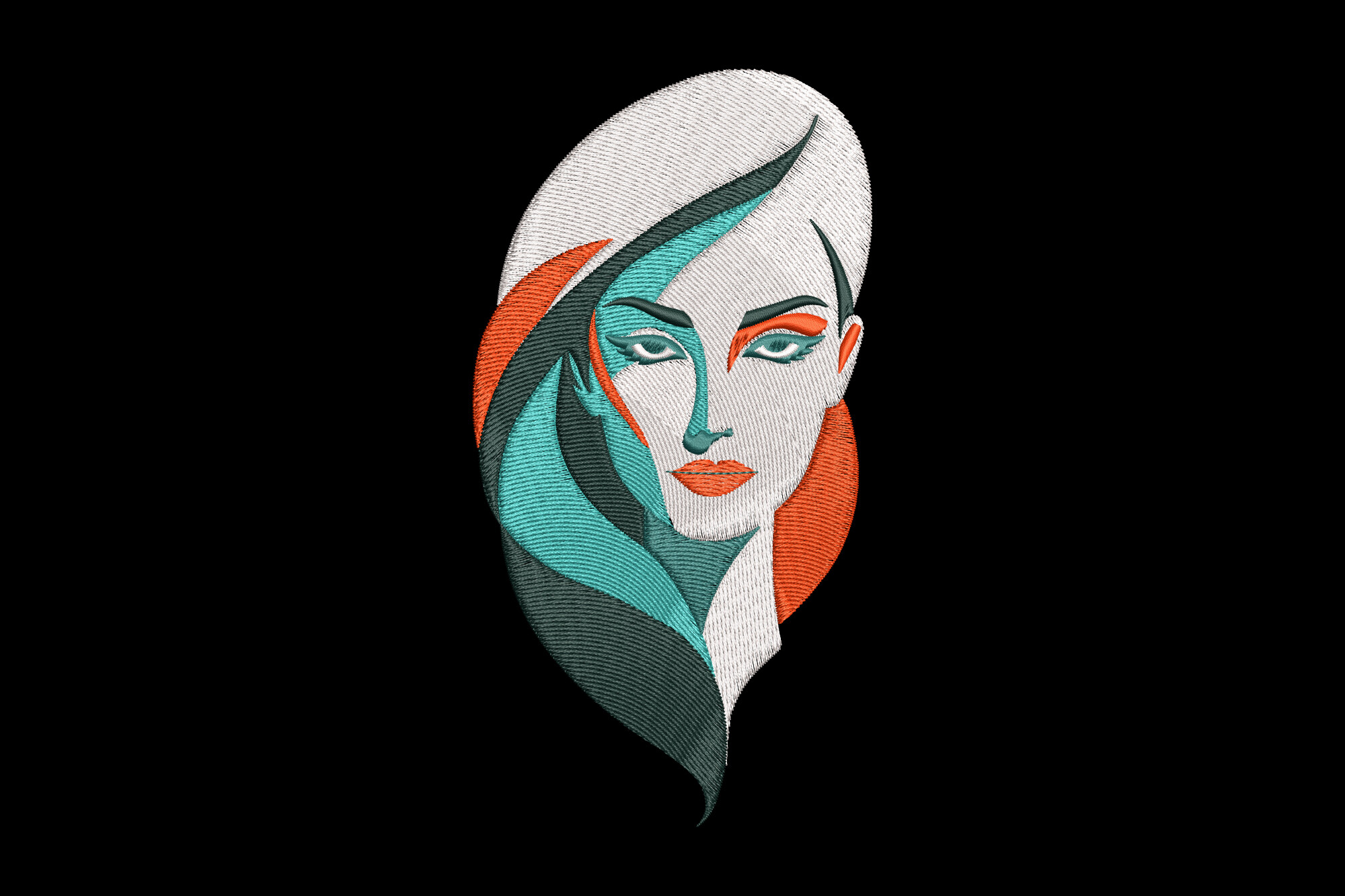 Colorful Women Face