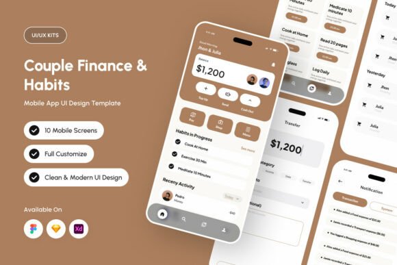 Couplio - Tactile Couple Fintech App UI