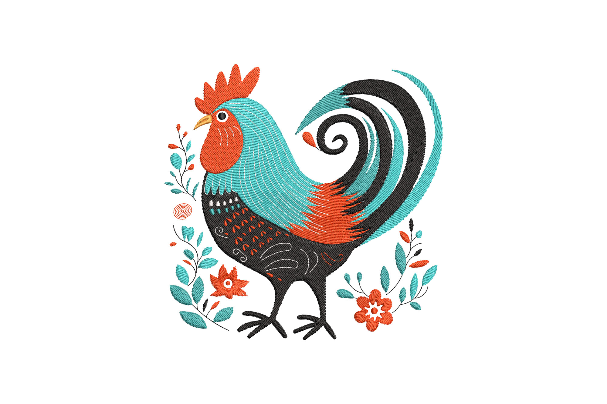 Floral Chicken