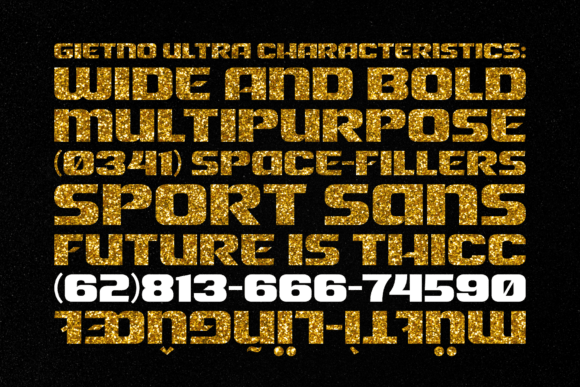 Gietno Ultra Font - Preview 1