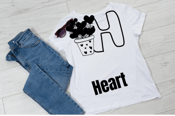 Heart Pot Font PNG with transparent background - Preview 5