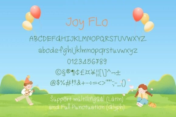 Joy Flo Font PNG with transparent background - Preview 1