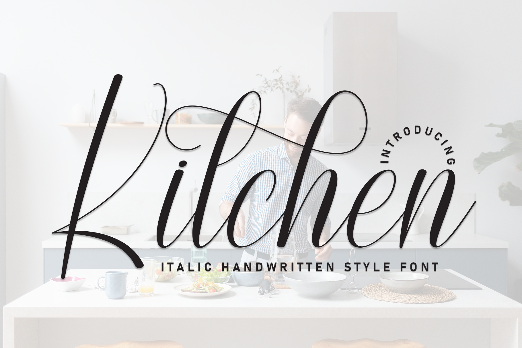 Typography Design Kitchen Kitchen Font by Robbots stores · Creative Fabrica