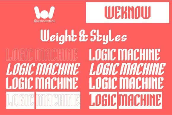 Logic Machine Font PNG with transparent background - Preview 6