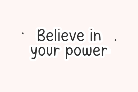Minded Flower Font PNG with transparent background - Preview 4