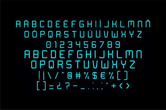 Omnium Font PNG with transparent background - Preview 1