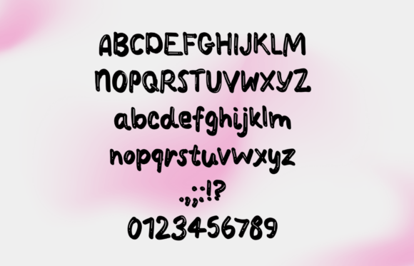 Poppy Poppy Font PNG with transparent background - Preview 1