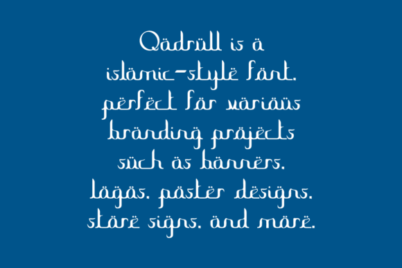 Qadrull Font PNG with transparent background - Preview 4