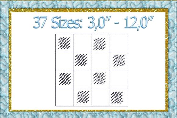 Square Stipple Quilt Block Embroidery