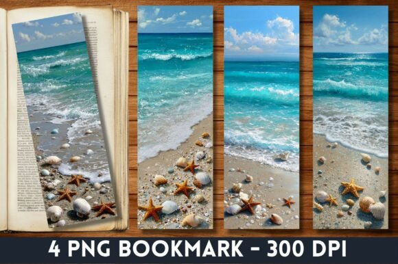 Tropical Blue Ocean Starfish Bookmark
