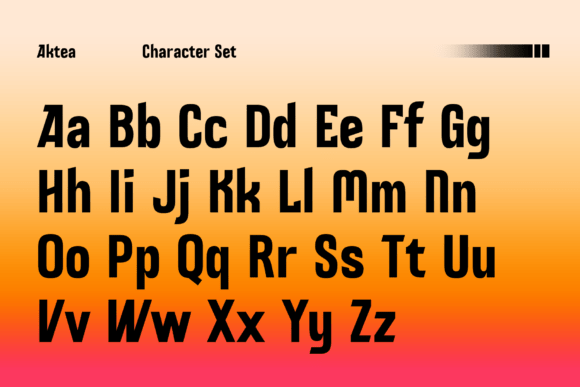 Aktea Font - Preview 2